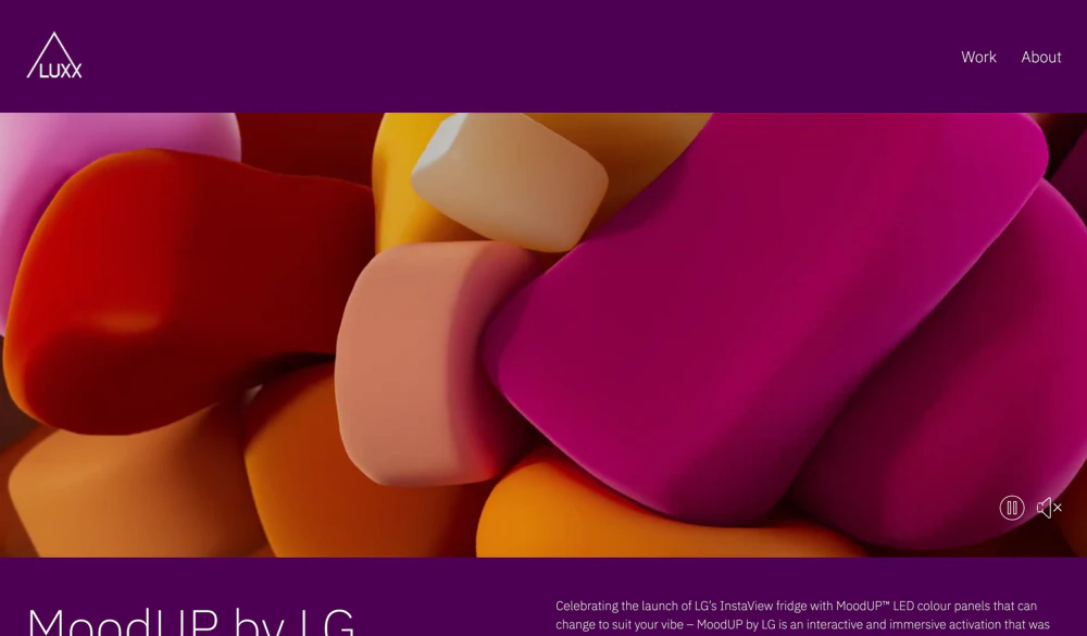 Portfolio website of Luxx tv.