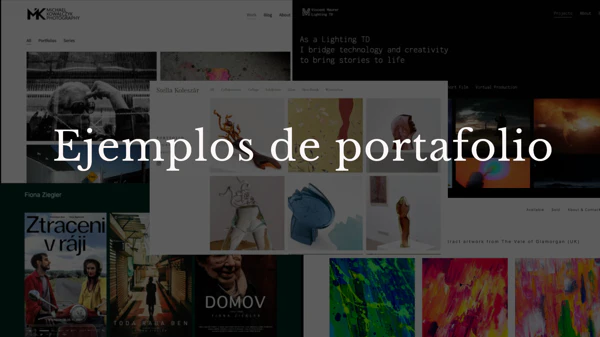 Ejemplos de portfolios en WordPress.