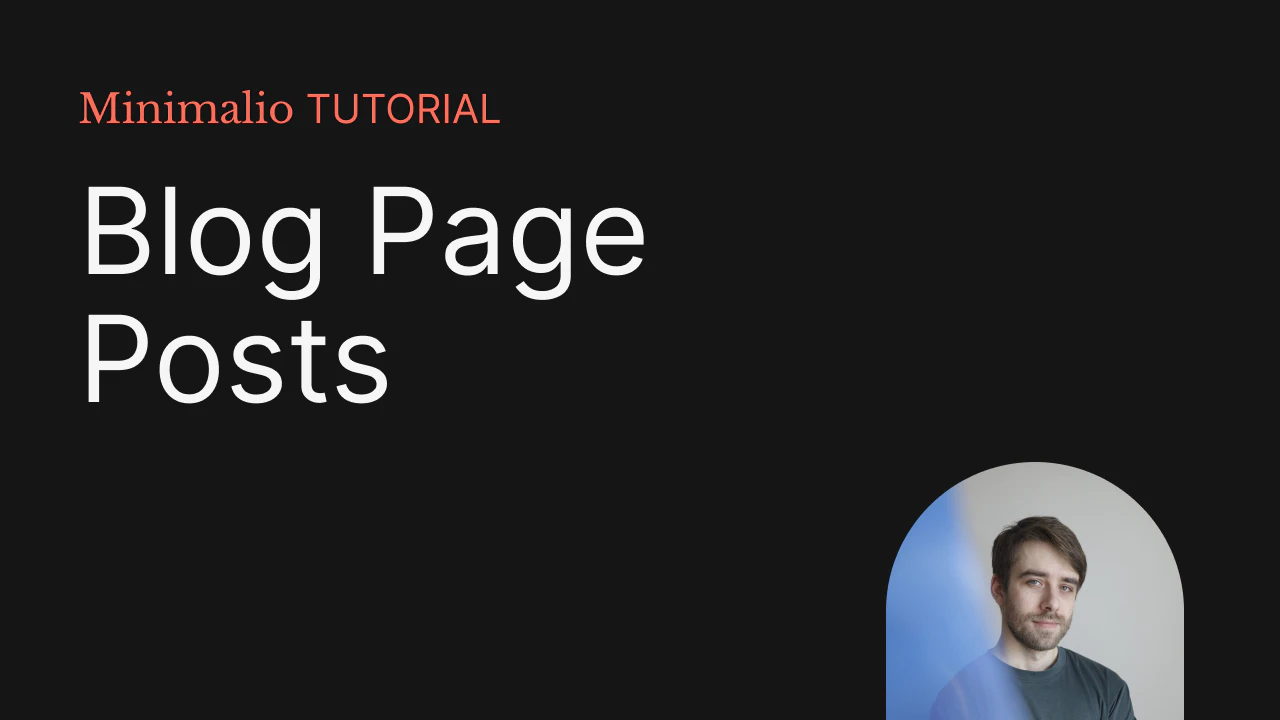 Setting up the Blog page