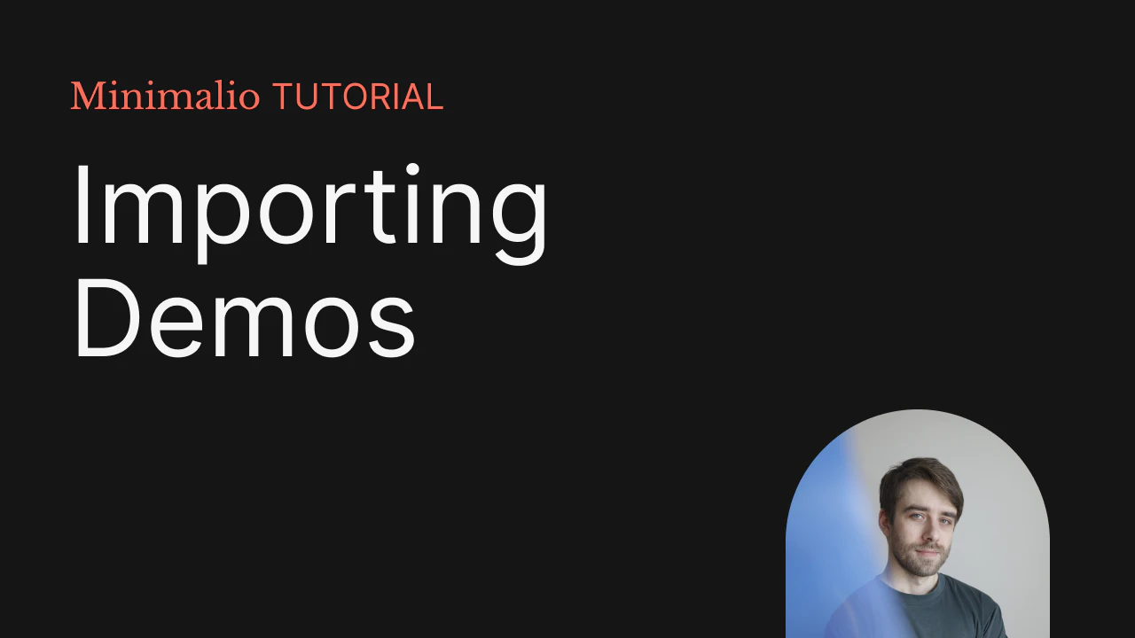 How to import a demo