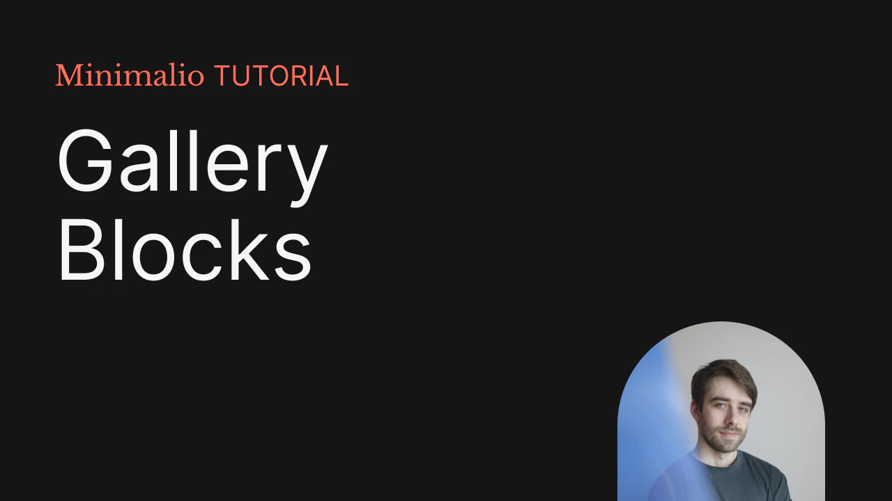 Adding a gallery in Gutenberg