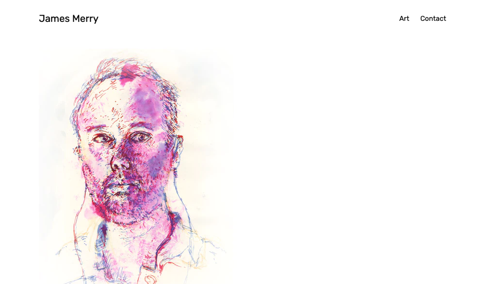 James Merry portfolio website.