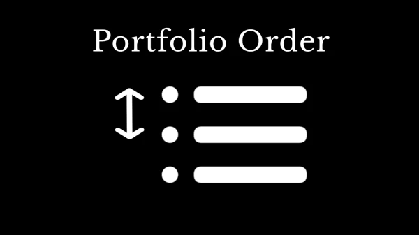 How to change the order of Portfolio.