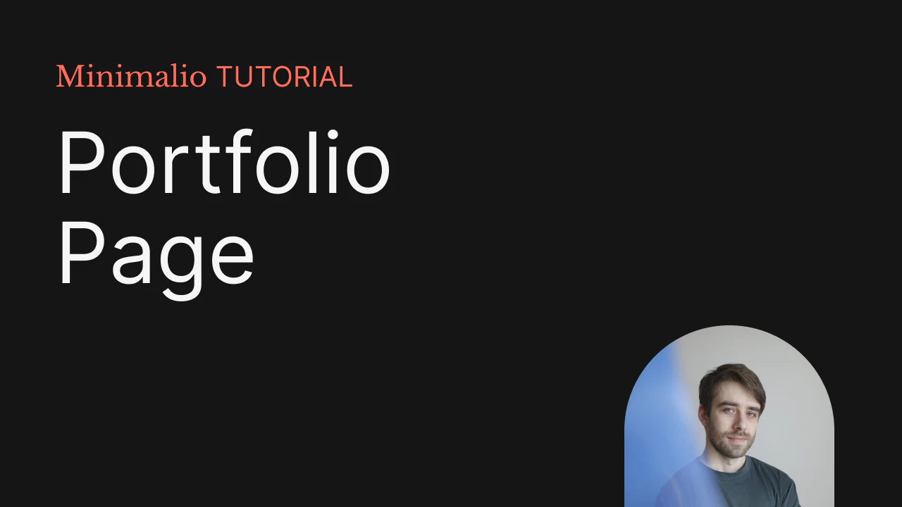 Setting up the portfolio page