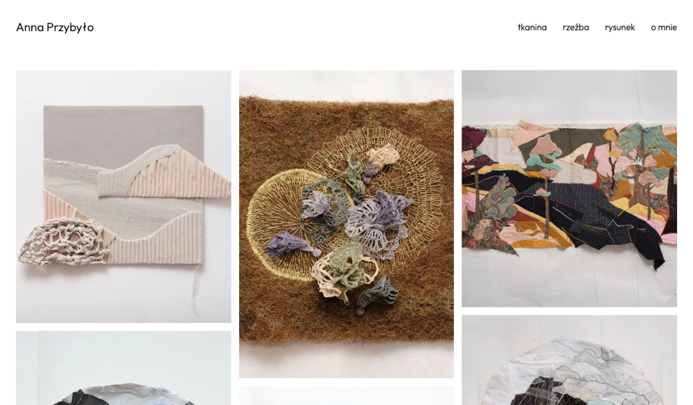 Artist Anna Przybyło portfolio website.