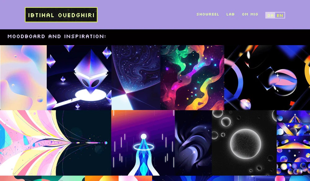 Ibtihal Ouedghiri portfolio website made with Minimalio.